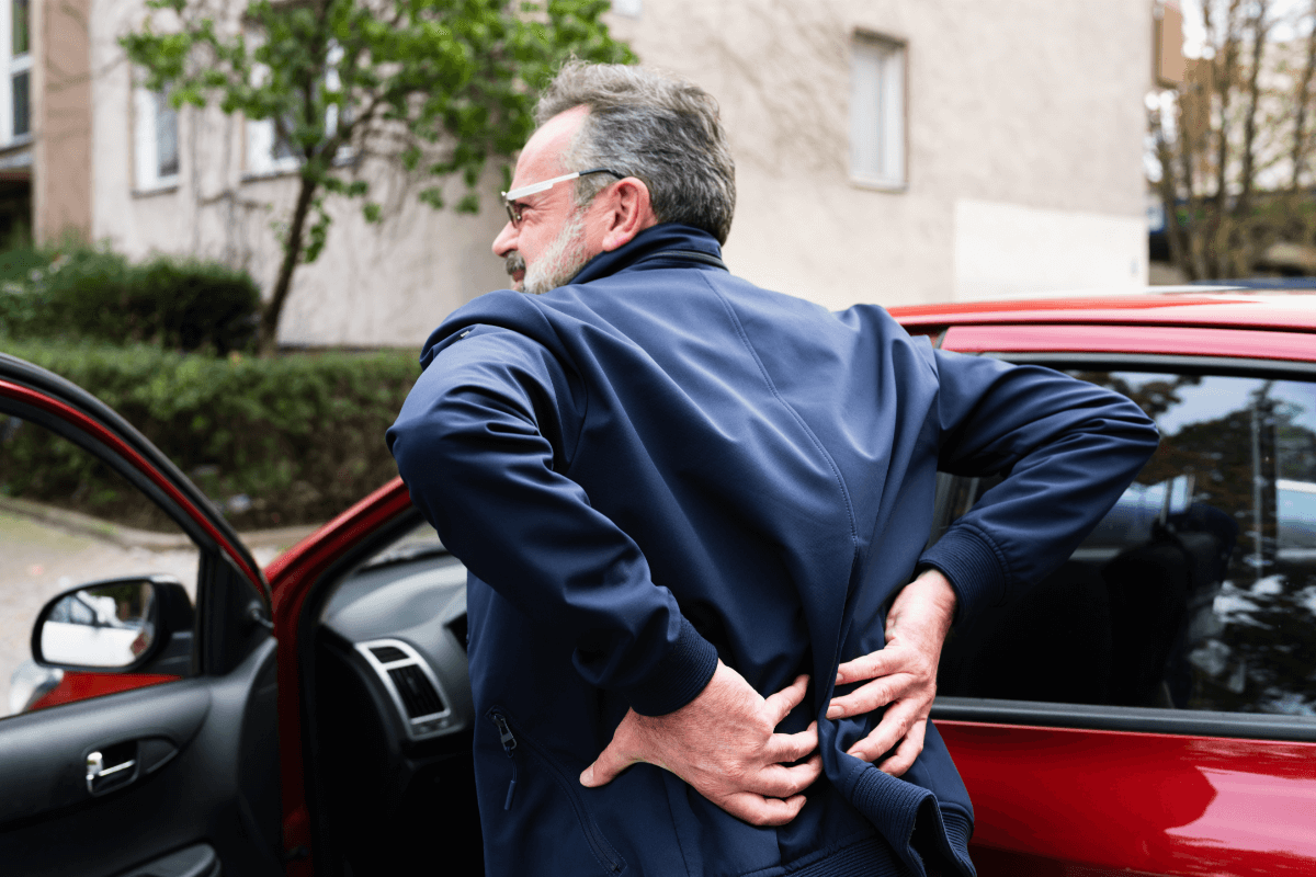 back pain after car accident